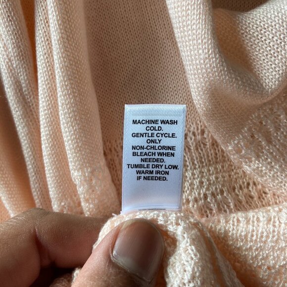 C Est 1946 Women's Light Pink Cardigan Sweater Size Xtra Large - Picture 7 of 8
